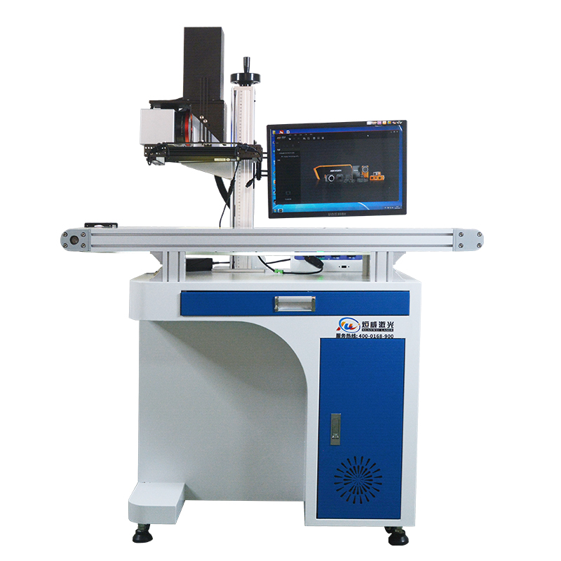 視覺(jué)定位激光打標(biāo)機(jī)自帶流水線批量產(chǎn)品打碼產(chǎn)品信息編碼